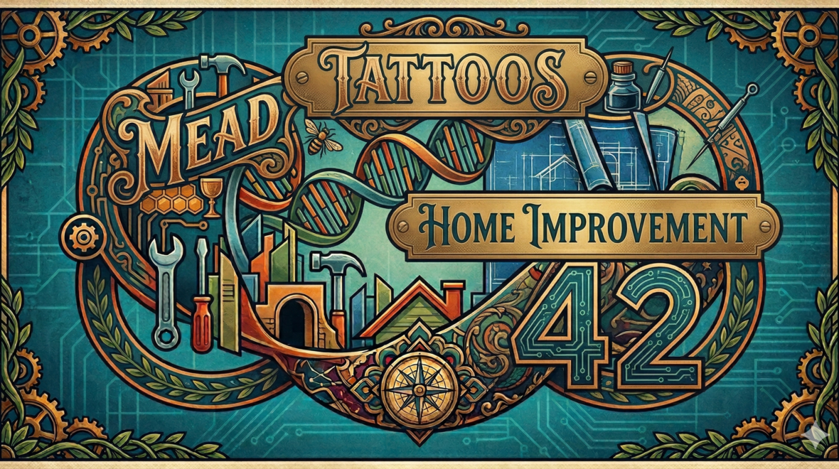 Tattoos, Mead, Home Improvement, 42.